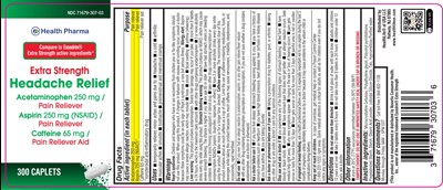 71679-307-03-es Headache Relief-apap-aspirin-caffeine-300s-7.5x3-300cc Label (71679 307 03 Es Headache Relief Apap Aspirin Caffeine 300s 7.5x3 300cc Label)